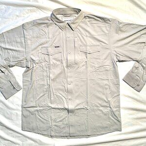 Poncho Shirt Men's L Regular Fit Western Pearl Snap The San Saba